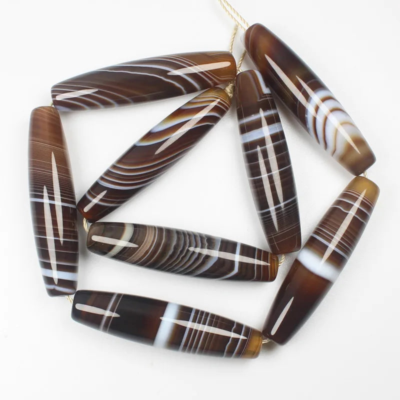 Multi-Size Natural Botswana Onyx Agate Stone Oval beads 15", For DIY Necklace Bracelat Jewelry Making !