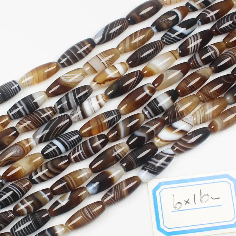 Multi-Size Natural Botswana Onyx Agate Stone Oval beads 15", For DIY Necklace Bracelat Jewelry Making !