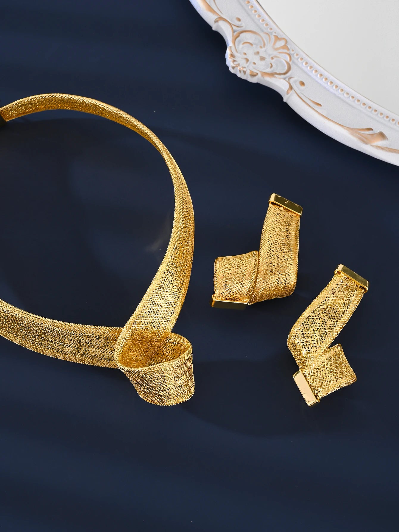 5 Pcs/set Luxury 18K Gold-plated Brass Designer Jewelry Collection, Brand Bracelets, Necklaces, Earrings, Jewelry for Women