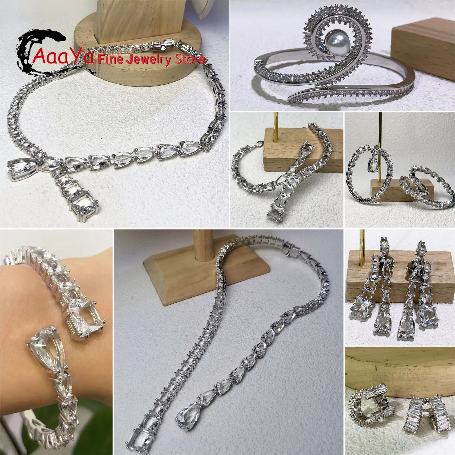 Charms Pearl Necklace Original 2025 New Fine Jewelry Set Love Pearl Earring Bracelet for Women Party Jewelry Accessories Gift